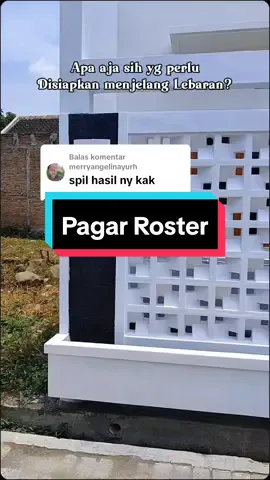 Membalas @merryangelinayurh Alhamdullillah akhirnya rampung juga pembuatan pagar Roster minimalis yg selalu aku impikan😇🥰 #capcut  #pagarroster  #rumahminimalis  #rumahidaman  #fyp  #ramadhanextraseru  #semangat 