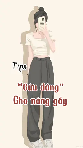 Tips phối đồ cho nàng gầy #thoitrangnu #phoidoxinh #phoidonu #mixdonut 