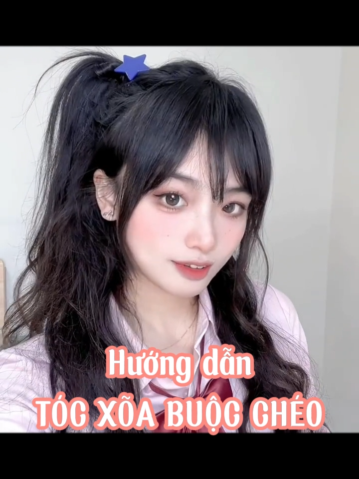 Tóc buộc chéo kiểu nữ sinh Nhật Bản đây ạ~ #xuhuong #fyp #hairtutorial #kieutocdep #tocxinhmoingay #lamdeptainha