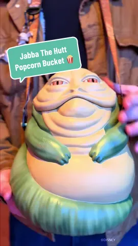Jabba the Hutt? More like Jabba the popcorn bucket 😏🍿#Disney #DisneyParks #DisneylandResort #Disneyland #JabbaTheHut #Jabba #StarWars