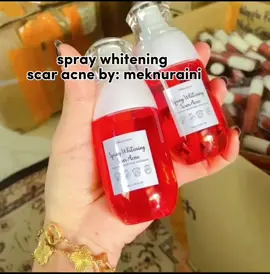 sape2 yang kulit burn or berjerawat memang elok guna spray ni😍#meknurainispray#sprayehitening#spraywhiteningscaracne