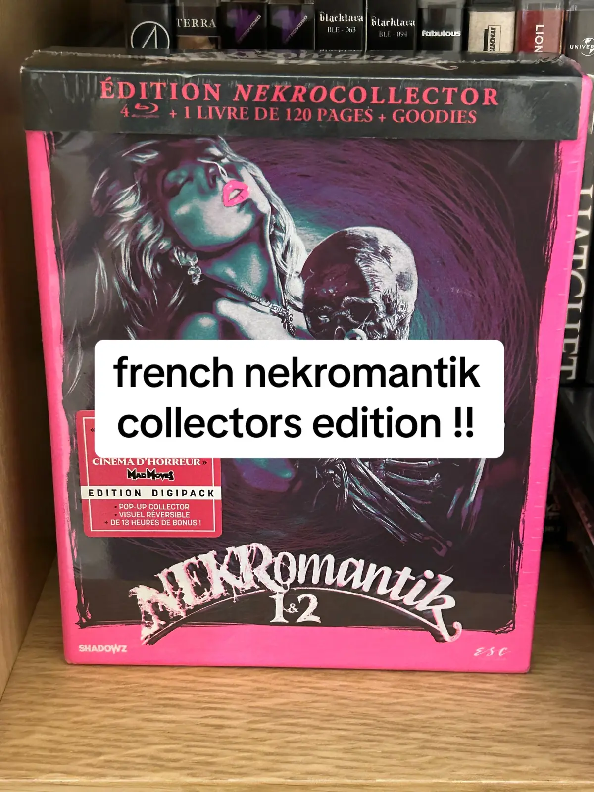 latest pick-up! easily one of my favourite collectors pieces i own. #film #movie #horrormovie #filmcollection #moviecollection #letterboxd #fyp #nekromantik #horrorcollection #horrorcollector #bluray #dvd #bluraycollection #dvdcollection #physicalmedia 