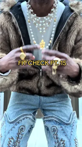 cant go wrong with brown n blue 🙏🏾 #fitcheck #furcoat #streetwear #fyp #StreetStyle #outfitideas 