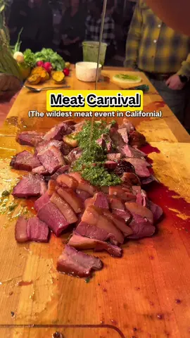 @meat.carnival is a unique experience where you taste different styles of meats caveman style. They have several stations set up with a different meat experience and every 30 mins or so the stations prepare and present it.  The service, energy, food and overall service was absolutely amazing! I never imagined I’d actually partake but I did and I don’t regret any of it. Would I do it again? Yes! This yea it’s in @visitnapavalley so if you dare to be different check it out!  . . . . #bayareaevents #napavalley #napafoodie #bayareaeats #norcalfoodies #norcaleats #bayareafoodie #bayareablogger #visitnapa #meatcarnival2024 