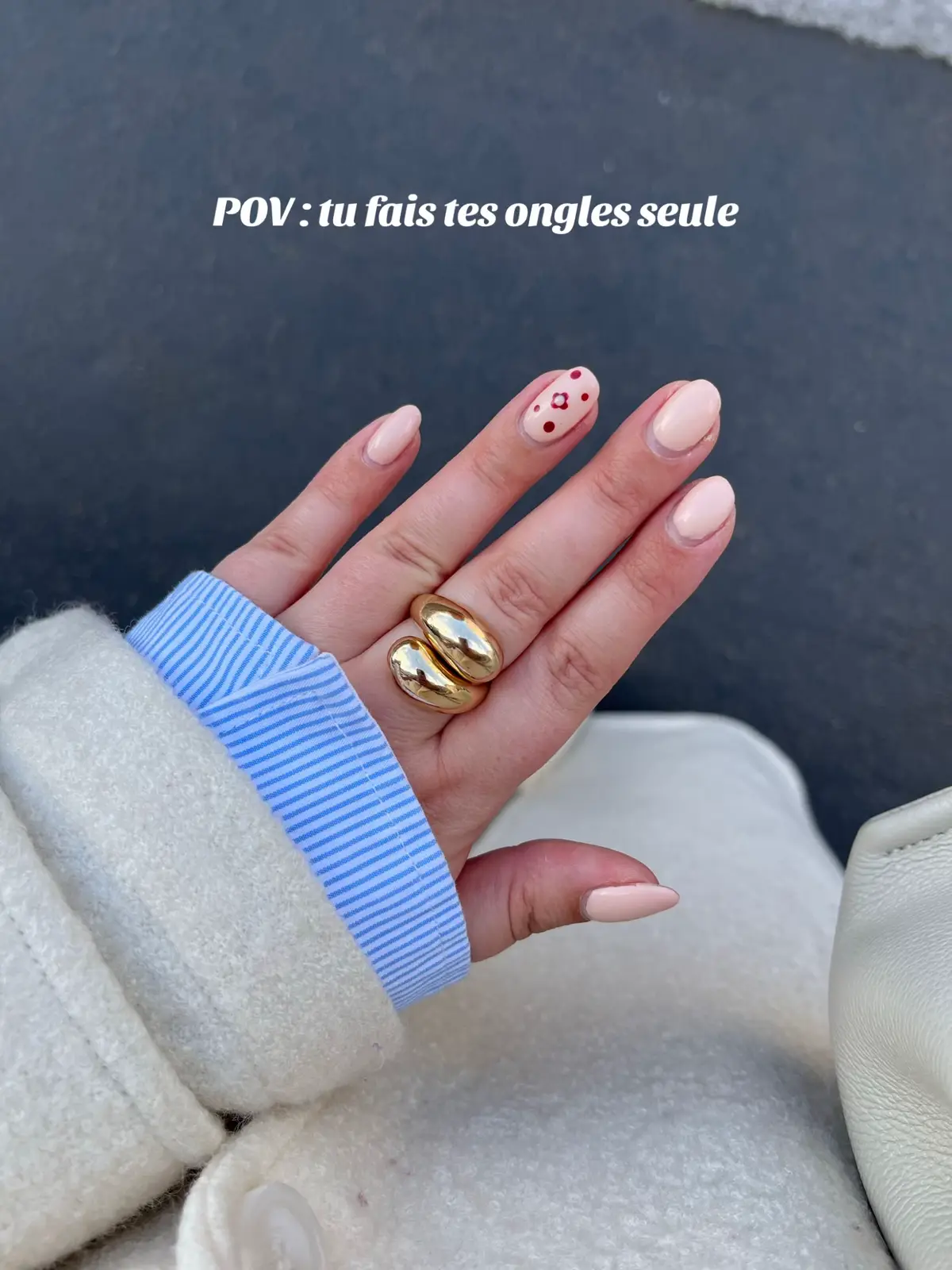 Faire ses ongles seule >>>  Peut-être une future reconversion 🥲 #nails #nailsartvideos #ongles 