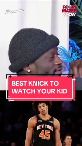 Jericho Sims, the best Knick to watch your child 🤣 #roommates #roommatesshow #jalenbrunson #joshhart #juliusrandle #newyork #knicks #NBA #basketball #fyp