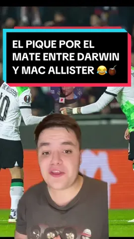 Mac Allister explica el origen de su celebracion con Darwin Nuñez… Hay pique por el mate 🤣🧉 #tiktokfootballacademy #futbol⚽️ #alexismacallister #darwinnuñez #liverpoolfc #futboltiktok 