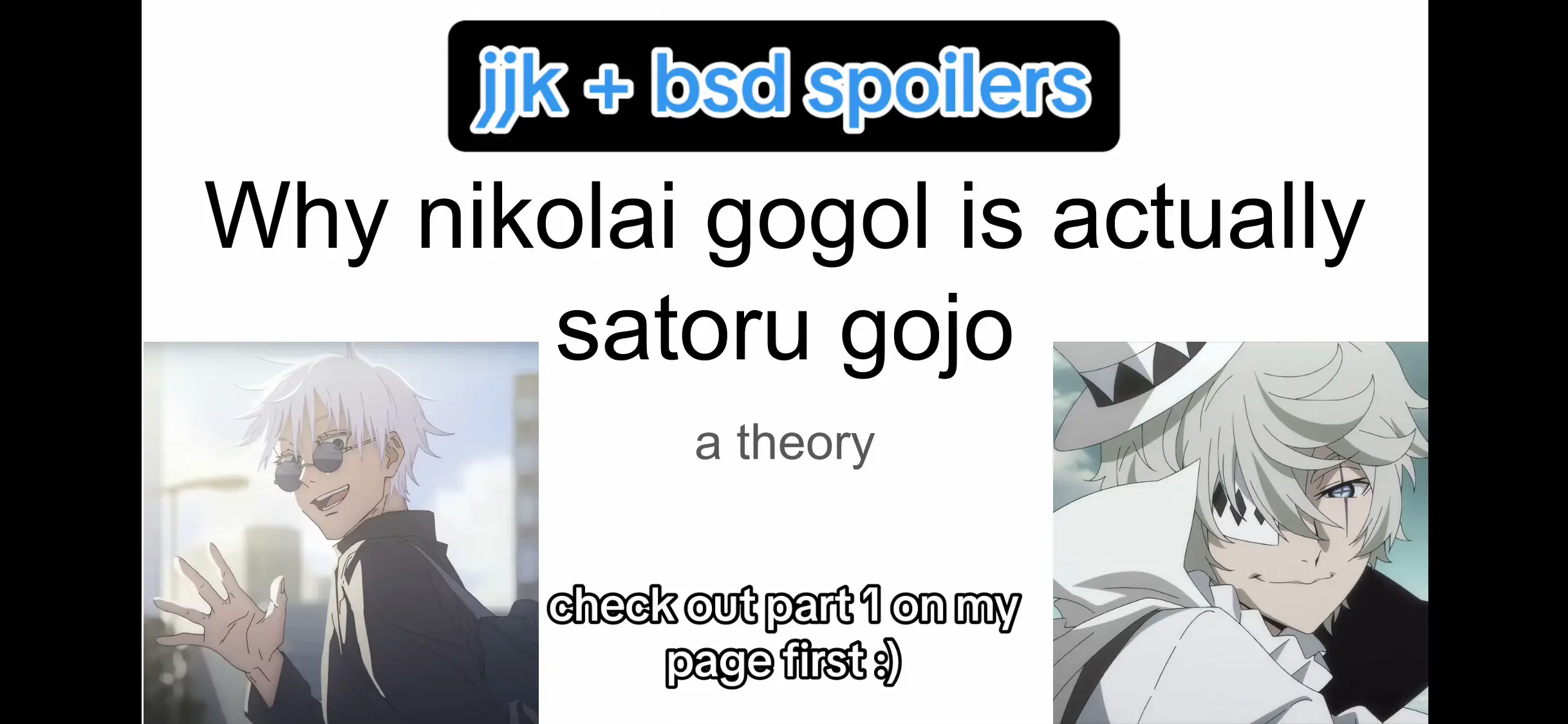 #bsd #bungoustraydogs #bungostraydogs #bsdmanga #anime #gojo #gojousatoru #gojosatoru #satoru #fyolai #satosugu #stsg #stsgangst #satosuguangst #angst #fyolaiangst #theory #matpat #imgoinginsane 