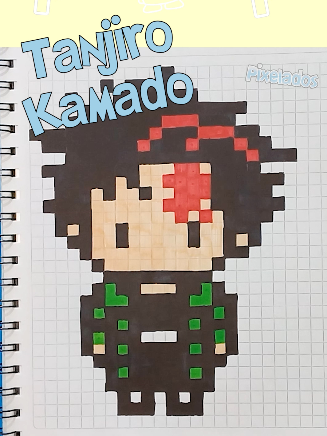 Crea arte pixelado conmigo mientras dibujamos a Tanjiro de Demon Slayer,  🎨✨ Descubre cómo dar vida a este icónico personaje en formato pixel art. #Tanjiro  #PixelArt  #DemonSlayer  #dibujo #dibujos #pixelados #demonslayer #kimetsunoyaiba