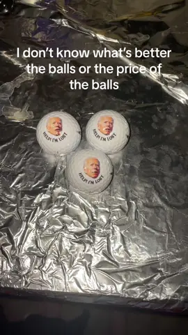 Can’t beat the price of these funny golf balls! #golfball #joke #joebiden #funny #hilarious #president #price #balls 