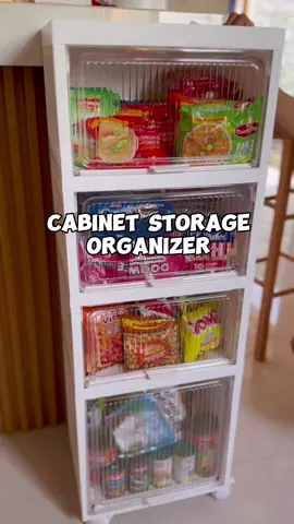 4 Layer cabinet storage organizer na aesthetic at movable pa #cabinet #4layersrackorganizer #cabinetstorage #storageorganizer 
