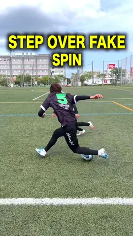 STEP OVER SKILL‼︎ You guys should give it a try! 🤩⚽️ #football #Soccer ##footballskills##レガテドリブル塾##REGATEドリブル塾#capitten