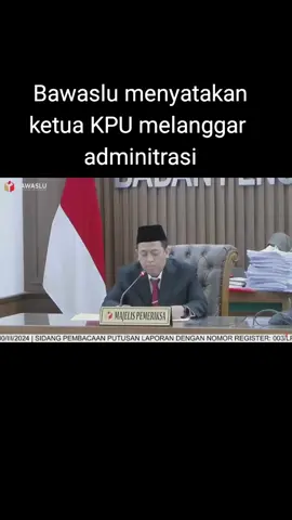 #bawaslu #menyatakan #ketuakpu #pelangaran #adminitrasi #pemilu2024 