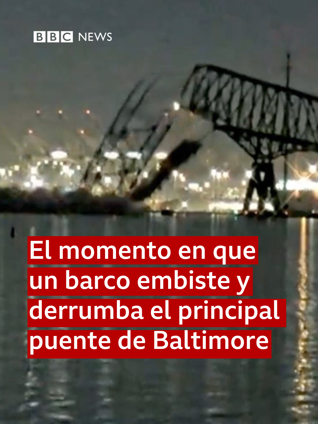 “Una tragedia impensable” Así se refirió Brandon Scott, gobernador del estado de Maryland,  al derrumbe del puente Francis Scott Key. El principal puente de Baltimore, EE.UU., se derrumbó sobre el río Patapsco cuando un barco carguero chocó contra uno de sus pilares. Las autoridades han informado que varias personas y vehículos cayeron al río. El Departamento de Bomberos de Baltimore está en el lugar llevando a cabo una amplia operación de rescate. El puente Francis Scott Key tenía cerca de 3 km de largo y lo transitaban unos 11 millones de vehículos anualmente.   📷 Harford County MD Fire & EMS  #Maryland #Baltimore #EEUU #puente #FrancisScottKey #Puente #Barco #Noticias #NoticiasTikTok #LovienTikTok