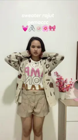 lucuuuuu 😋🌸 #sweater #tigercardisweater #cardigan #cardiganrajut #sweaterrajut 