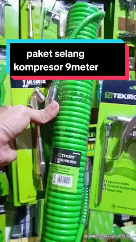 Paket selang kompresor 9 Meter tekiro #fypage #fypageシ #fyp #fypage #perkakas #tekiro #selangkompresor #selangangin #videoviral 