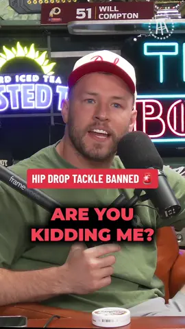 Former NFL Player Will Compton Can’t Believe The Hip Drop Tackle Was Banned 🚨 @bussinwtb 