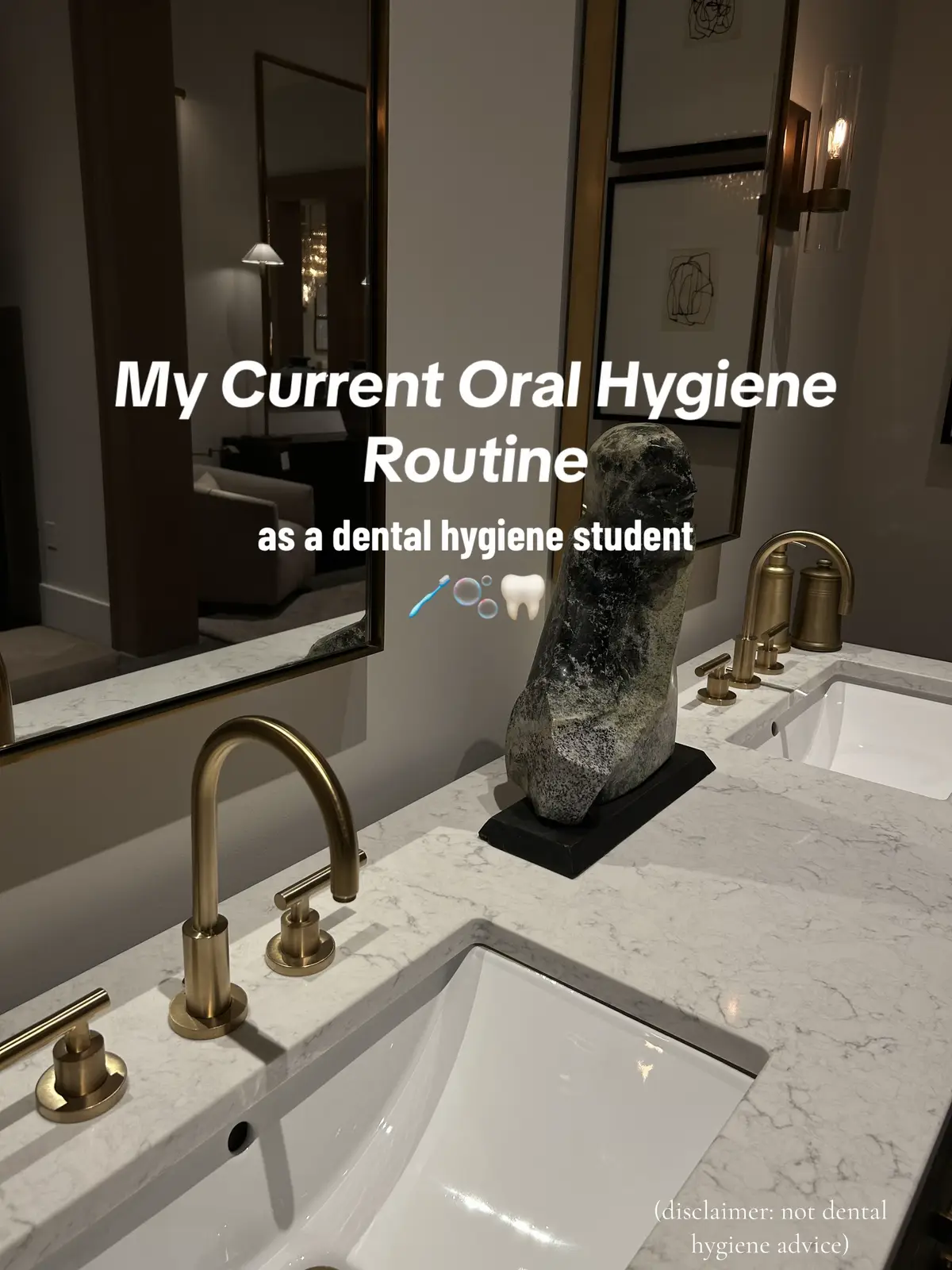 **this is just what works for me, it is not dental advice! Always discuss with your dental care provider before trying new products  #dhstudent #dentalhygienestudent #oralhygiene #oralhygieneroutine 