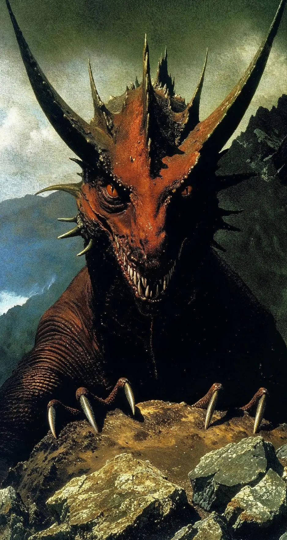 Great Dragon Mehrune ~~ #midjourney #aiart #fyp #darkfantasy 
