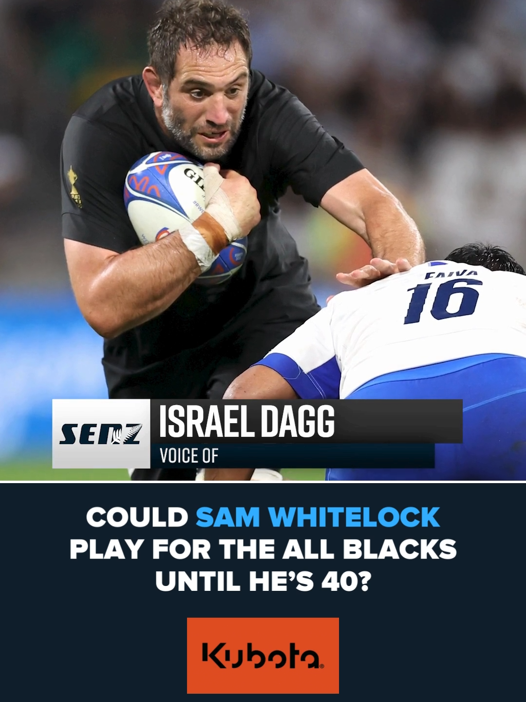 Sir John Kirwan has suggested Sam Whitelock could play for the All Blacks until he's 40. As someone who's been a teammate of the legendary lock, Izzy Dagg shares a story that suggests it could happen! #nzrugby #allblacks #samwhitelock #crusadersrugby #rugbyworldcup #rugbyunion #rugbytiktok #kubota