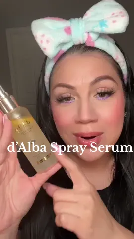 Glowy skin using the @d’Alba US Spray Serum✨✨ gifted by dalba #shakewithdalba #tiktokmademebuyit #serum #skincare #glowyskin #fyp #makeuptiktok 