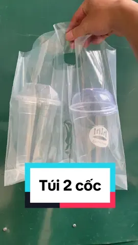 Túi đựng 2 cốc. Túi chia ngăn #dailyhopnhuadung1lan #tuidungcoctrasua #xuhuongtiktokkk 