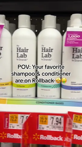 You can’t say no to a deal 🤭🤑 Find your formula, design your own shampoo & conditioner, AND enjoy $1 rollback on walmart.com ans select @Walmart 🫧 #thehairlab #haircare #haircareroutine #hairtok #hairgoals #walmartfinds #walmarthaul #sales #shampoo #conditioner 