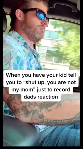 Shut up prank on dad #trending #fyp #viral #telling #mom #dad #shutup #prank #MomsofTikTok #dadsoftiktok 