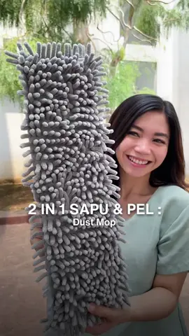 Sapu dan alat pel dalam 1 alat? Dust Mop Kleaner solusinya! #sapurumah #ngepel #fyp 