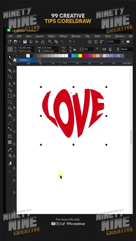 CorelDraw Tips | Use Envelope #coreldraw #coreldraw_tutorial #coreldrawtutorial #graphicdesign #tipsdesain #desaingrafis #fypdong 