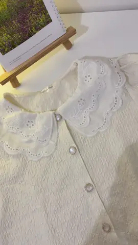 Cute vintage aesthetic korean blouse ☁️✨  link in bio no. 28 >> #blouse #baju #bajulebaran #korean #koreanstyle #tiktok #racuntiktok #JelajahRamadan #affiliate #affiliatemarketing #fyp #fypシ #foryou #rekomendasi #lebaran #vintage #aesthetic 