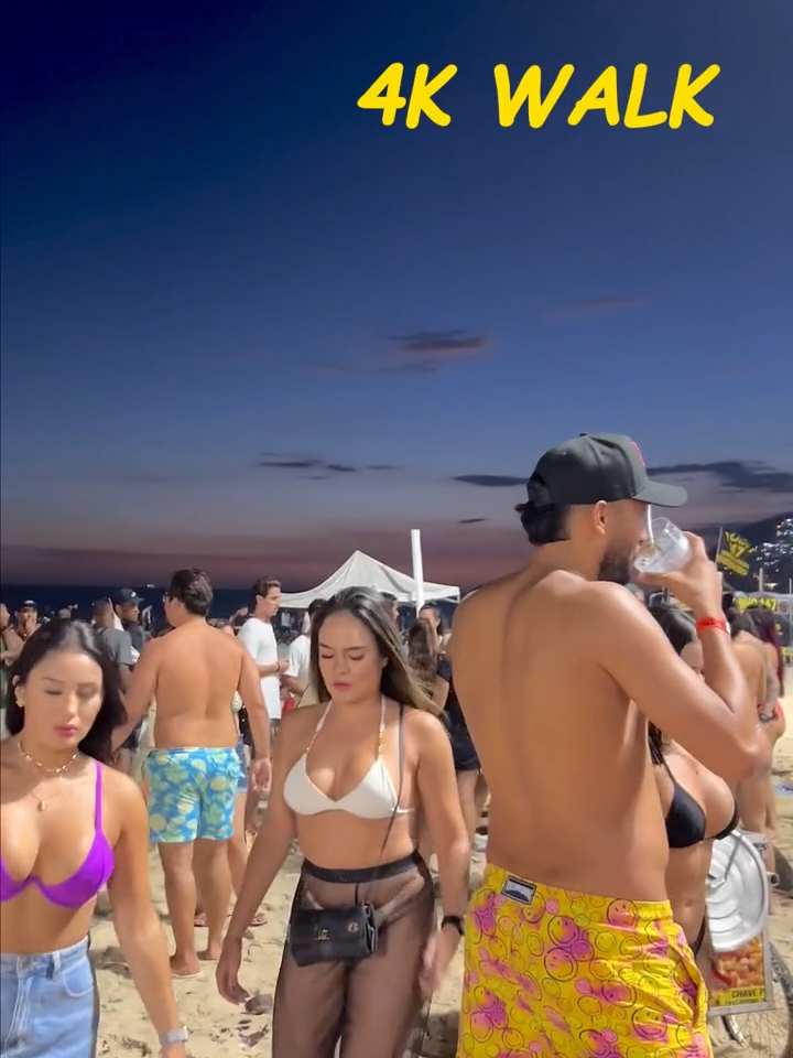 🌊🏄🏼‍♂️🏝️ Party in Leblon Beach, Rio de Janeiro, Brazil. Walking along one of the most famous beaches in Rio de Janeiro in Brazil, Praia do Leblon is the favorite place for those who want to relax and cool off on the hottest days of summer. I walked on the sand to show what a summer Saturday is like, follow the video with lots of beautiful people in swimsuits, beautiful women having fun posing for photos, and taking advantage of the sun to tan, and that was the Carnival holiday on Leblon beach, after 2 years due to the pandemic, the video can be used for future research, as a form of documentary. We noticed that it is beautiful to see the elegant fashion on the beaches, women with elegant bikinis, a lot of inspiration for beach looks, bikinis on trend, a summer style and a lot of natural beauty on the beach, healthy lifestyle, activities on the beach and the joy of the Summer is what we're going to see in this video, and we can see how the movement was on the beach that day, with a lot of beautiful people refreshing themselves with a sea bath and lying on the sarongs getting a tan with their bathing suits. Brazilians prefer bikinis and swimsuits to get tanned and keep the famous mark, the thong bikini is the most used on the beaches of Brazil. In Brazil, it is very common for women to wear bathing suits and bikinis to enjoy the sun even more, as it has numerous benefits such as the absorption of vitamin D into the skin, stimulation of melanin, increased libido, among others, natural or artificial tanning. ends up being a decisive factor in influencing your self-esteem and provding well-being. Sunshine can improve our mood, lower blood pressure, strengthen our bones, muscles and even our immune system. And a brief exposure is enough to reap all these benefits. Leblon Beach is approximately 1.3 km long ad is famous for its natural beauty, sports activities and cultural events. #foryou#fyp#riodejaneiro#beach#brasil#Summer#girls#beauty#playa#foryoupage#funny#bikini#viral#video#best#walk#4k#turismo#travel#happy#sea#sunset#sun#women#trending#party#paradise#music#life#vibes#vacation#beachlife#litoral#chicas#vacaciones#place#cool#nature#tour#coast#sand#amazing