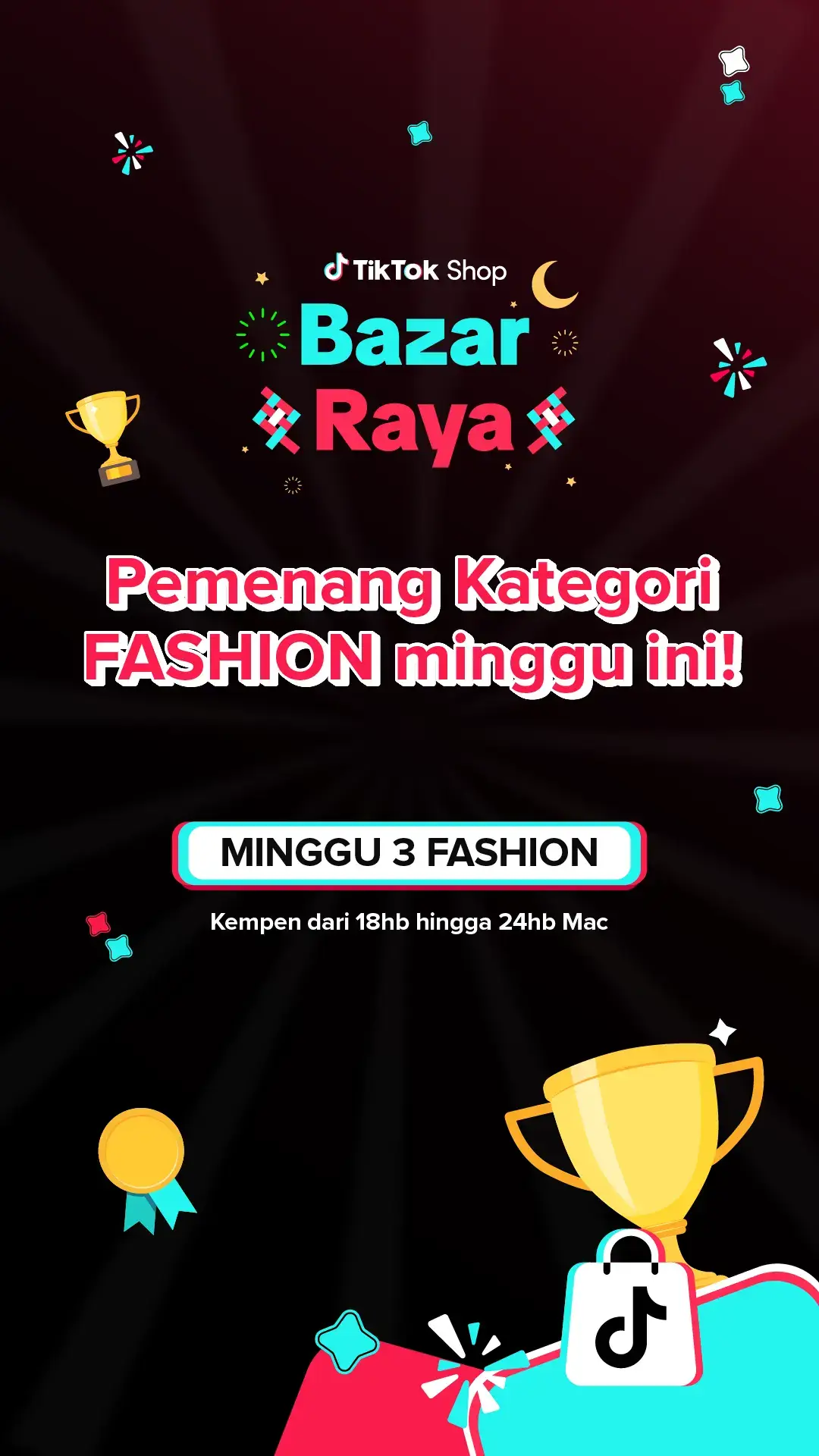 Tahniah kepada semua pemenang kategori Fesyen minggu ni🏆 Nantikan pengumuman kategori Lifestyle esok! 