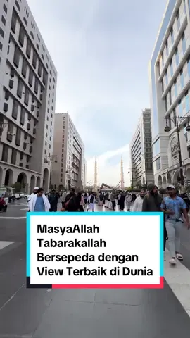 MasyaAllah Tabarakallah, apa gak ingin bersepeda dengan view sebagus dan semasyaAllah ini ( Masjid Nabawi ) #masjidnabawi #cycling #cycle #masyaallahtabarakkallah #umrohmalang #umrohhemat #umrohmurah #madinah #medina #viral #fyp #video #videoviral 