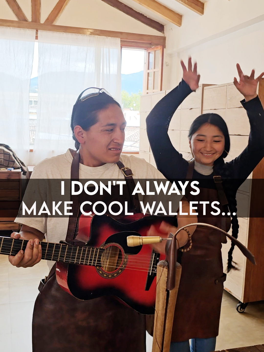 I don't always make cool wallets... #leather #wallet #walletfashion #leatherartist #humor