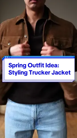 Styling a Suede Trucker Jacket for a Spring Date #dateoutfit #datenightoutfit #springfashion #springoutfit #springoutfitideas 