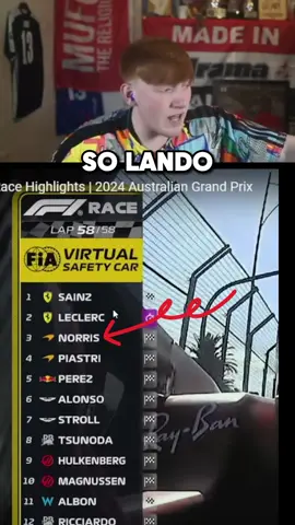 Angry Ginge Reacting to Lando Norris PODIUM😂😂 #angryginge #landonorris #f1 #formula1 #foryou #funny #funnyclips