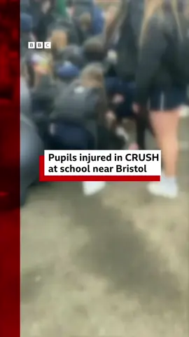 The headteacher has apologised and said that the gate should have been opened before the end of the school day. #School #Students #Pupils #Crush #Gate #SchoolGate #Gordano #GordanoSchool #Portishead #Bristol #BBCNews