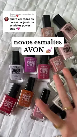 Respondendo a @Juliana ❤ eu to doidaaa pra testar nas unhaaas 😆💅🏽 @Avon Brasil 
