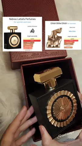 نبراس 🤎 ريحة حلويات حرفيا ✨️ خليط من الفانيليا و الكاكاو مع سكر و توت أحمر. لأ دي مش وصفة كيك دي فعلا مكونات العطر 😍 في كمان عنبر و مسك و حبوب التونكا ، مزيج فعلا مش بيتكرر كتير. نبراس شبه بالظبط عطر ايليش المعروف اللي سعره بيتجاوز ال 5,000 و ال6,000 جنيه. لكن طبعا سعر نبراس عندنا مختلف تماما و برضو عليه الشحن مجانا لمدة أسبوع 🔥 100مل  Nebras 🤎 A Unisex Fragrance Inspired By Eillish By Billie Eillish but even better! Red berries wrapped in cozy vanilla and warm cacao. An everyday, comfy fall and winter scent! A pure gourmand fragrance ✨️ 100ml  . . . #Nebras Perfume Lataffa #lattafa #lattafaperfume #eillish #viral #egypt 