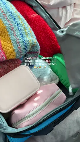 pack with me!🐣💐 #packing #packingvideo #packwithme #college #collegelife #collegestudent #sandiego #socal #collegepacking #girls #march #collegegirls #Lifestyle #lifestylecontent #sorority #sororitylife #oncampus #easter #spring #springbreak #asmr