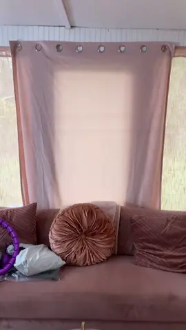 Got this curtain in light pink came with one panel so please order two ladies 🩷