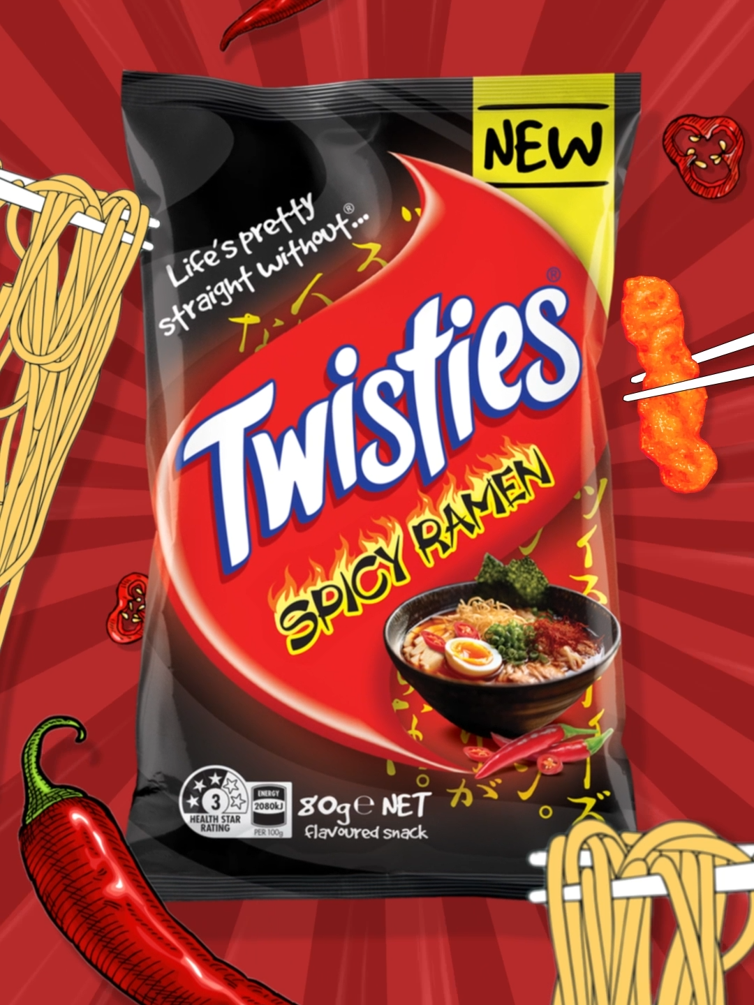 The hottest Twistie EVER just dropped - now available at your local 7/11 @7elevenaus🔥🍜😤