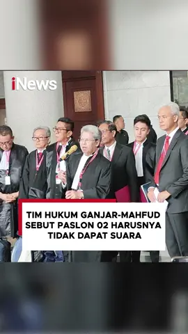Tim Hukum Ganjar Pranowo-Mahfud MD menyebut Komisi Pemilihan Umum (KPU) RI  keliru dalam melakukan penghitungan suara di Pilpres 2024. Pasangan Prabowo Subianto-Gibran Rakabuming Raka seharusnya tidak mendapatkan suara sama sekali alias nol.  Annisa menjelaskan, setidaknya ada dua cara yang dilakukan pasangan Prabowo-Gibran untuk memenangkan Pilpres 2024 melalui pelanggaran asas-asas pelaksanaan pemilu. #iNews #SengketaPilpres #MahkamahKonstitusi #KecuranganPemilu2024 #Indonesia