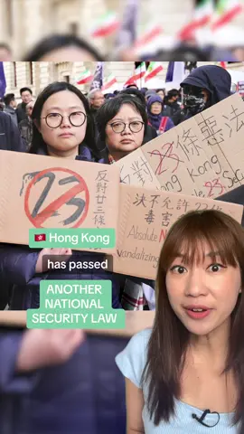 Hong Kong has passed another national security law that makes it easier for the government to jail people for life for “threatening national security”.  #hongkong #article23 #hk #🇭🇰 #tiktokhongkong #china #security #香港 #government #critic #freedom #democracy #fyp #EduTok #LearnOnTikTok #tiktoknews 