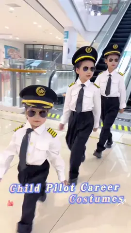 #careercostumeforkids 🙊🤪😆 Kids Pilot Career Costume, 100% high quality, with hat, buy today ship tomorrow!! 🧑‍✈️👩🏻‍✈️🥳👑#halloweencostume #kidscostume #pilotcostume #pilotsoftiktok #pilotcostumeforkids 
