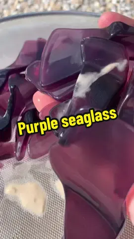Replying to @Lazy oak🧡🫵 part 2 purple Seaglass made in a rocktumbler #hilla4u #rocktumbler #glass #tumblingglass #glassart #vintagebottles #fyp #trend #asmr #fyp  