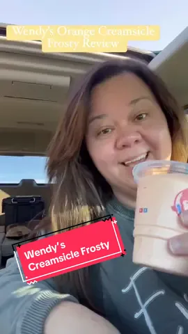 Reviewing orange creamsicle frosty from @Wendy’s  #MCWM #review #creamsicle  #wendysfrosty 