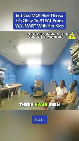 Entitled MOTHER Thinks It's Okay To STEAL From WALMART With Her Kids #cops #police #fypage #crime #crimestoriesofficial 