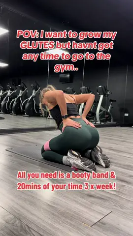 Grab a booty band and find 20mins out your day to complete this glute burner workout. Try and aim to do this 3 times per week and watch the glutes grow over the coming weeks/ months. #glutesworkout #homeworkout #glutesathome #bandworkout #growyourglutesfromhome #shygirlworkout #workoutsforwomen #beginnerworkout #glutegrowthtips #glutegrowth #FitTok #fittips #GymTok #fyp #relatable #trendingvideo 